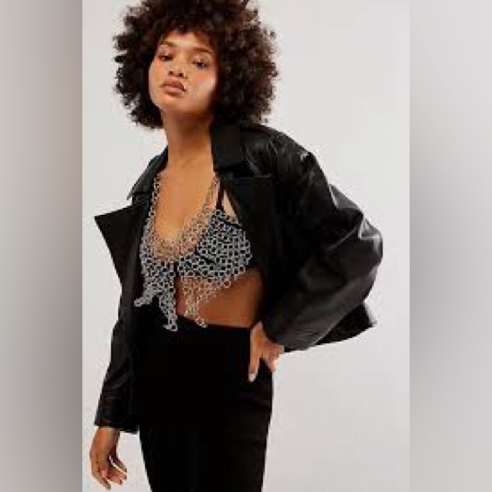 Free People Revival Body Chain By - Silver NWT